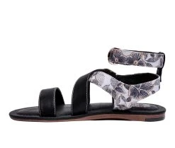 Women's Jane And The Shoe Jordan Sandals Black Flower 3 Women's Jane And The Shoe Jordan Sandals Black Flower -GC shoes Shop 3 680