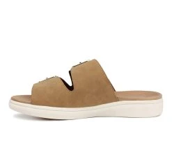 Women's London Fog Lorraine Sandals Cognac -GC shoes Shop 3 687