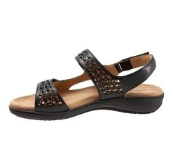 Women's Trotters Romi Sandals Black -GC shoes Shop 3 694