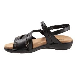 Women's Trotters Razzi Sandals Black -GC shoes Shop 3 695