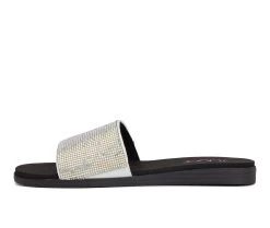 Women's Sugar Sahara Slide Sandals White/Silver 9 Women's Sugar Sahara Slide Sandals White/Silver -GC shoes Shop 3 697