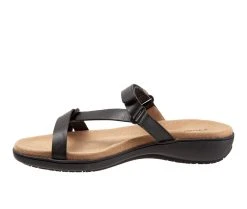 Women's Trotters Raja Sandals Black -GC shoes Shop 3 709
