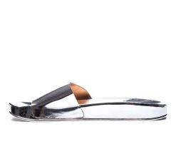 Women's Chinese Laundry Moonchild Slide Sandals Silver 3 Women's Chinese Laundry Moonchild Slide Sandals Silver -GC shoes Shop 3 720