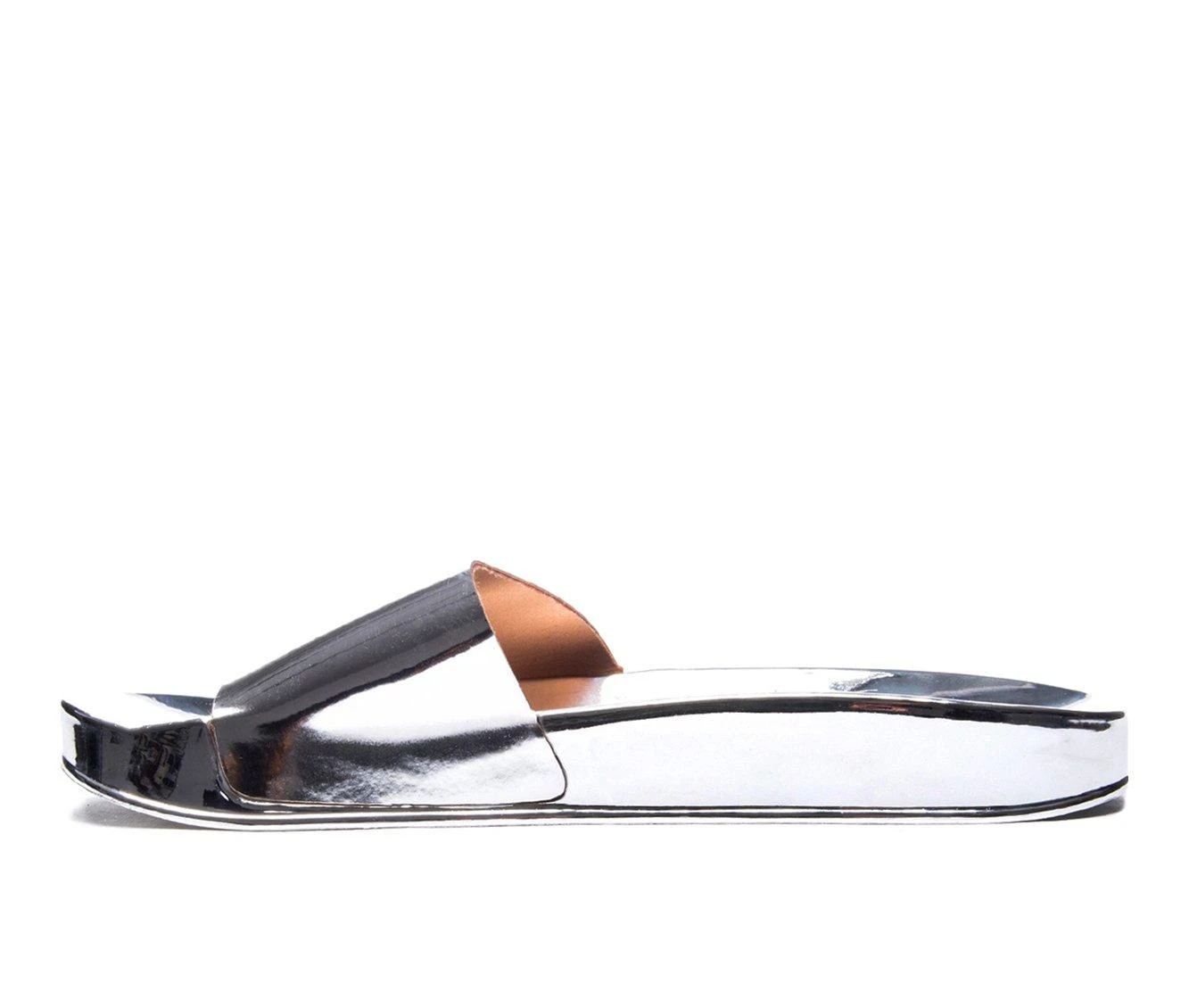 Women's Chinese Laundry Moonchild Slide Sandals Women's Chinese Laundry Moonchild Slide Sandals Silver -GC shoes Shop 3 720