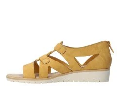Women's Easy Street Poetry Sandals Yellow -GC shoes Shop 3 734