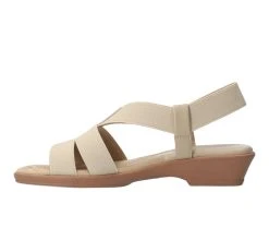 Women's Easy Street Treasure Heeled Sandals Natural -GC shoes Shop 3 736