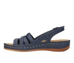 Women's Easy Street Kehlani Sandals Navy 9 Women's Easy Street Kehlani Sandals Navy -GC shoes Shop 3 772