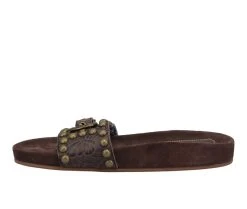 Women's Dingo Boot Take It Easy Slide Sandals Brown 9 Women's Dingo Boot Take It Easy Slide Sandals Brown -GC shoes Shop 3 802