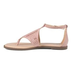 Women's Journee Collection Niobi Sandals Pink 3 Women's Journee Collection Niobi Sandals Pink -GC shoes Shop 3 816