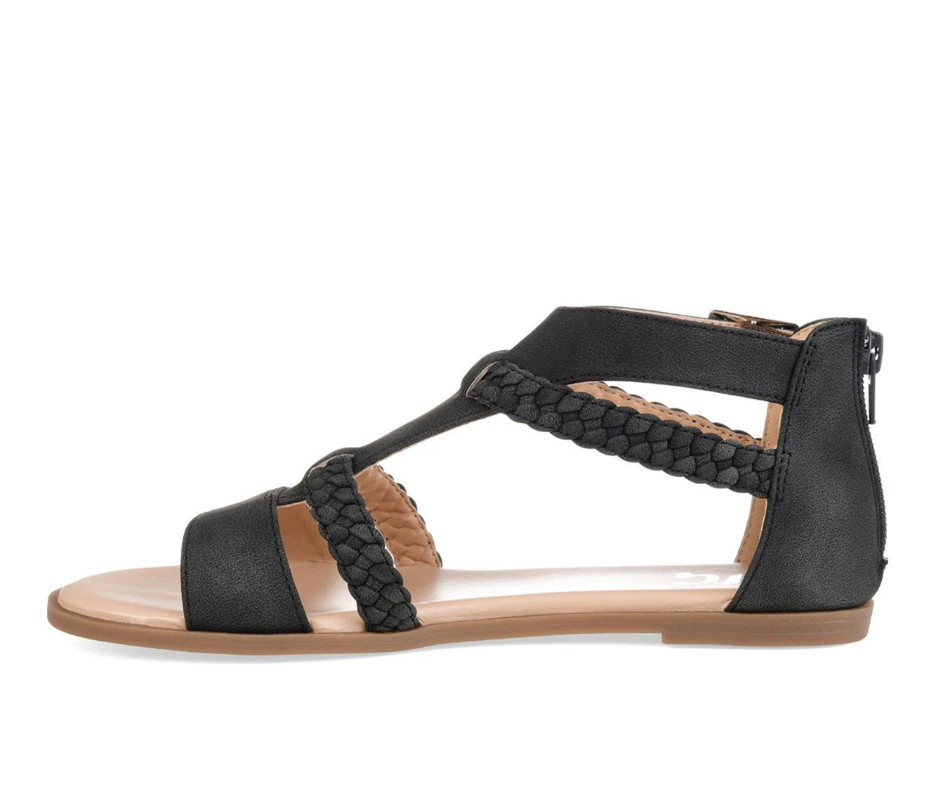 Women's Journee Collection Florence Sandals Black 4 Women's Journee Collection Florence Sandals Black - Image 4