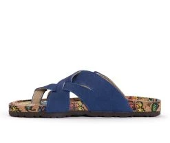 Women's MUK LUKS Shayna Footbed Sandals Navy 9 Women's MUK LUKS Shayna Footbed Sandals Navy -GC shoes Shop 3 83