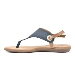 Women's White Mountain London Sandals Navy -GC shoes Shop 3 844