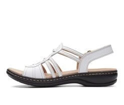 Women's Clarks Leisa Janna Sandals White -GC shoes Shop 3 845