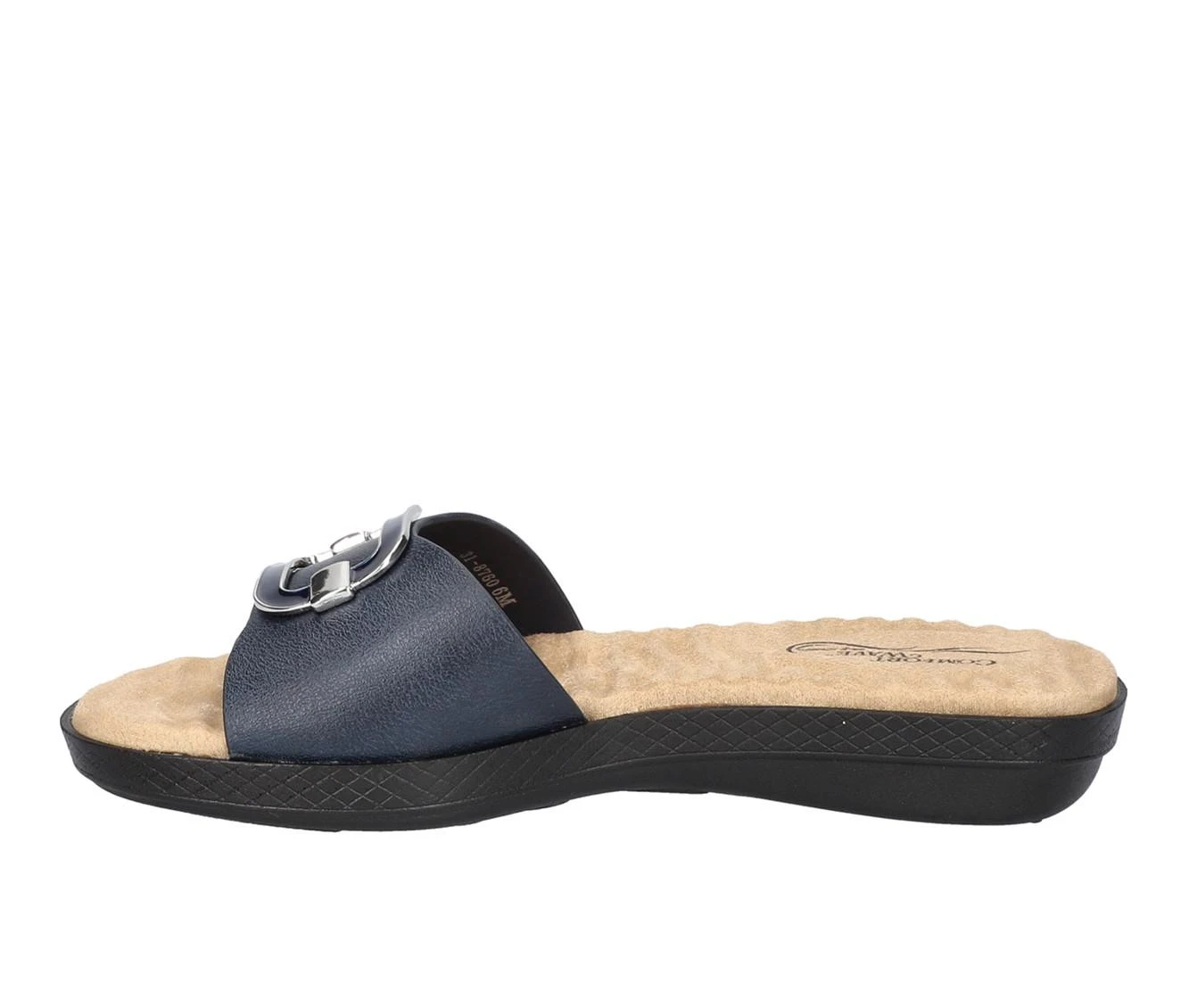 Women's Easy Street Sunshine Sandals Navy 4 Women's Easy Street Sunshine Sandals Navy - Image 4