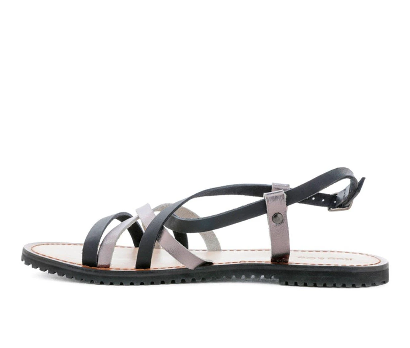 Women's Rag & Co June Sandals Black/ Pewter 4 Women's Rag & Co June Sandals Black/ Pewter - Image 4