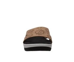 Women's Shaboom Comfort Curved Slide Sandals Taupe -GC shoes Shop 3 913