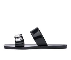Women's New York And Company Chantalle Jelly Sandals Black 3 Women's New York And Company Chantalle Jelly Sandals Black -GC shoes Shop 3 930