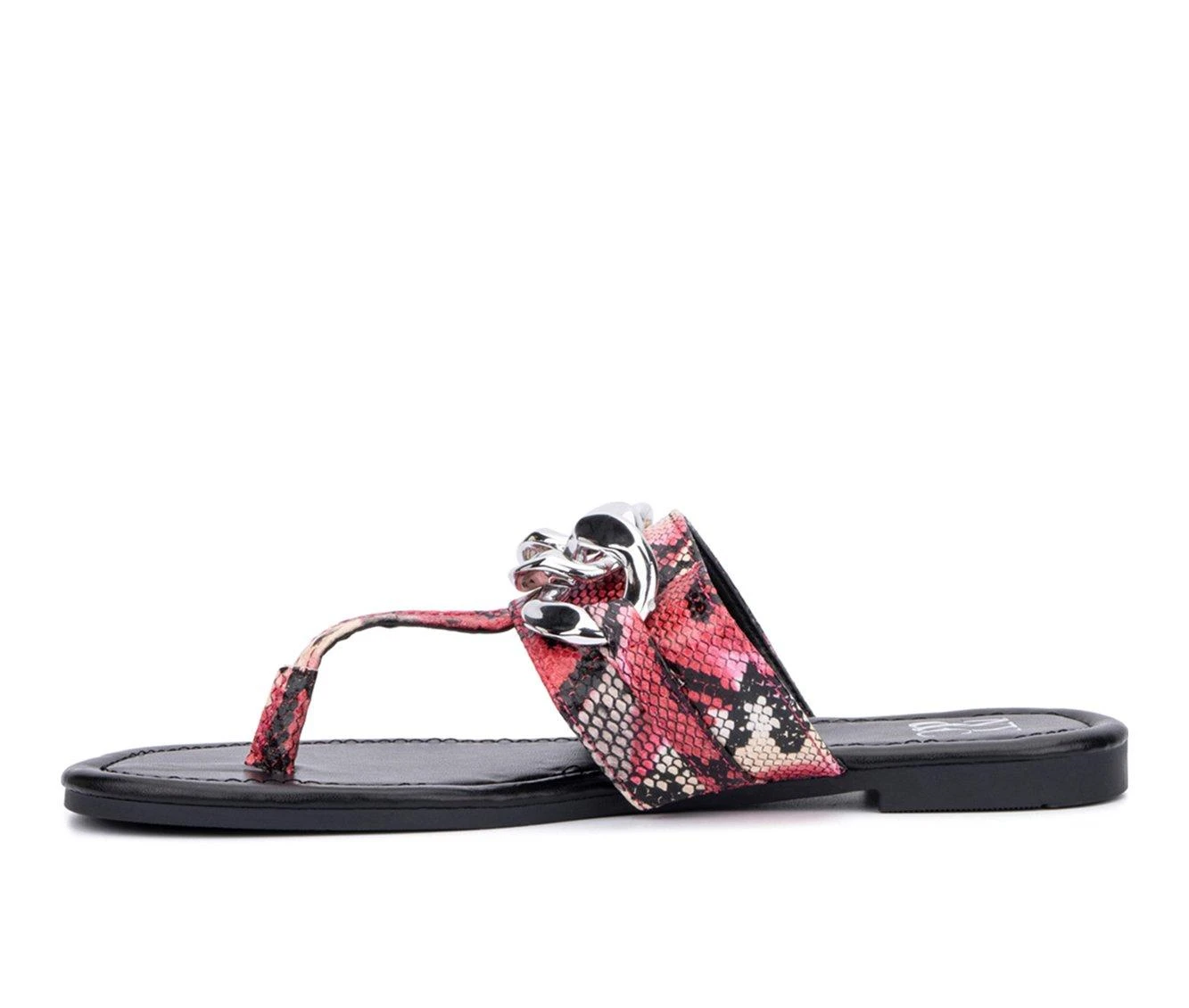 Women's New York And Company Cassandra Flip-Flops Pink 4 Women's New York And Company Cassandra Flip-Flops Pink - Image 4