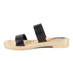 Women's Love And Liberty Sonoma Sandals Black Leather -GC shoes Shop 3 945