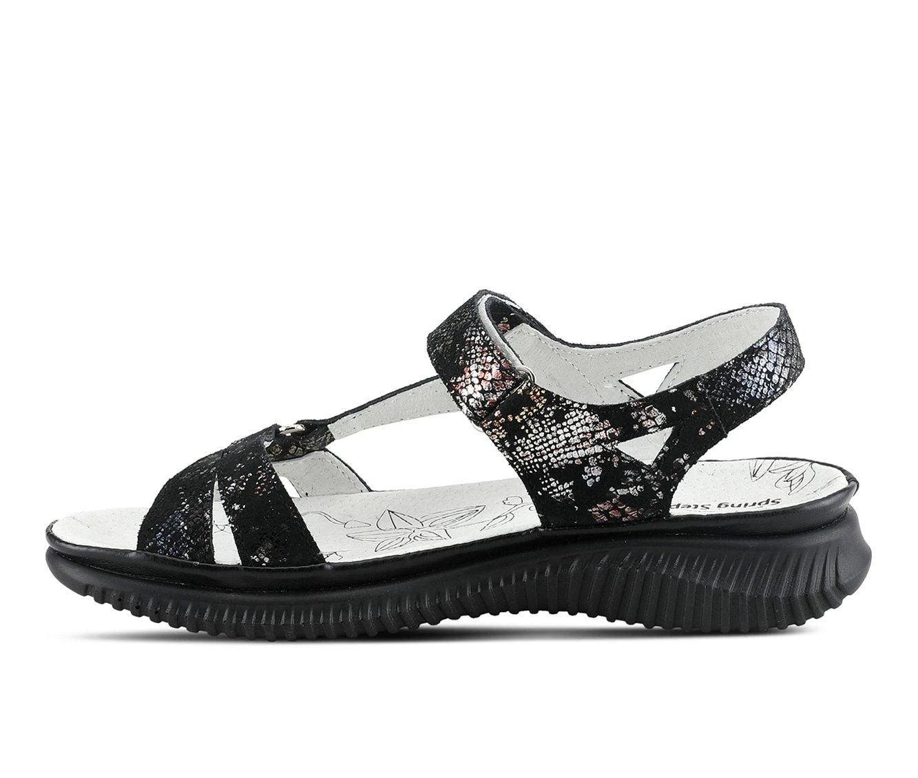 Women's SPRING STEP Hermosa Sandals Black Multi 4 Women's SPRING STEP Hermosa Sandals Black Multi - Image 4