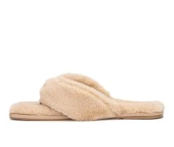 Torgeis Rosa Cozy Flip-Flops Natural -GC shoes Shop 3 965