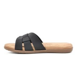 Women's Cliffs By White Mountain Fredie Slide Sandals Black/Burn -GC shoes Shop 3 981