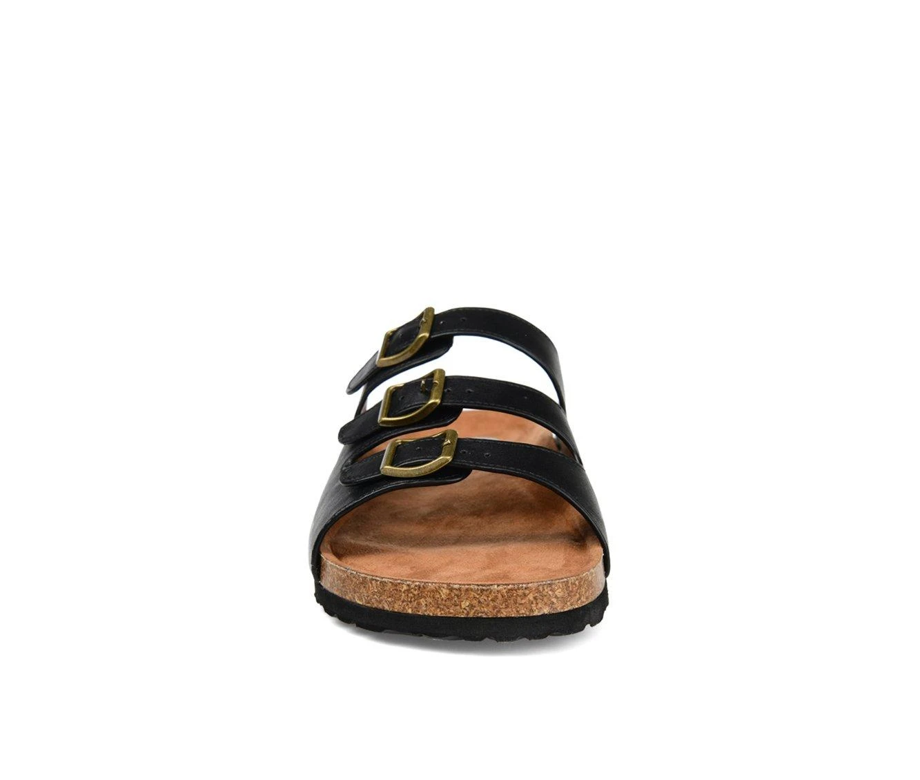 Women's Journee Collection Desta Footbed Sandals Black 5 Women's Journee Collection Desta Footbed Sandals Black - Image 5