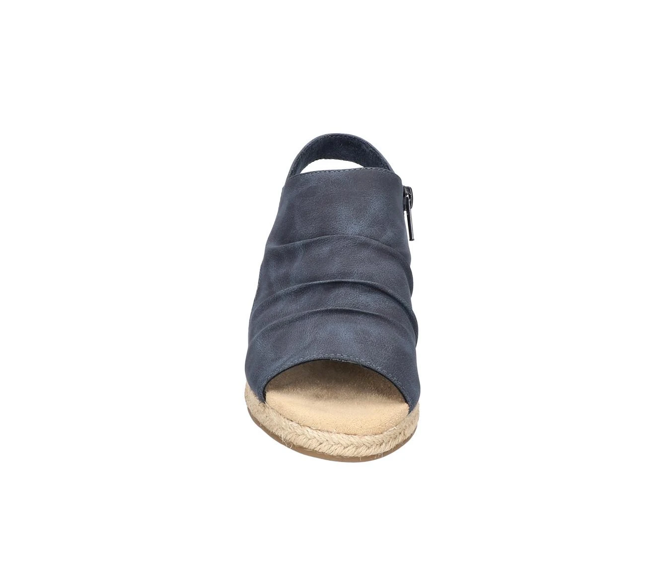 Women's Easy Street Teje Espadrille Wedge Sandals Navy 5 Women's Easy Street Teje Espadrille Wedge Sandals Navy - Image 5