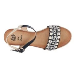 Women's GC Shoes Cheri Espadrille Wedge Sandals Black 10 Women's GC Shoes Cheri Espadrille Wedge Sandals Black -GC shoes Shop 4 1102