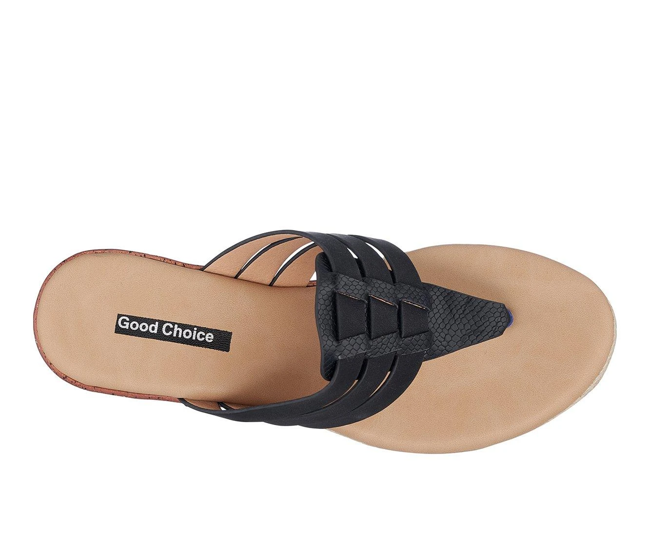 Women's GC Shoes Garson Wedge Sandals Black 5 Women's GC Shoes Garson Wedge Sandals Black - Image 5