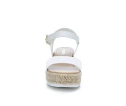 Women's Soda Clip Espadrille Wedges White -GC shoes Shop 4 139