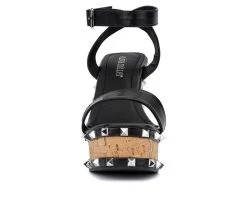 Women's Olivia Miller Talani Wedge Sandals Black -GC shoes Shop 4 158