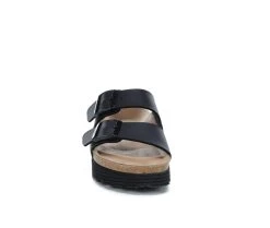Women's Birkenstock Arizona Platform Footbed Sandals Black -GC shoes Shop 4 16