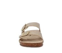 Women's Jones NY Weslee Footbed Sandals Gold -GC shoes Shop 4 18