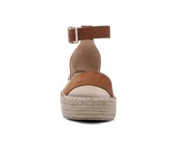Women's London Rag Diyora Espadrille Wedge Sandals Tan 4 Women's London Rag Diyora Espadrille Wedge Sandals Tan -GC shoes Shop 4 180