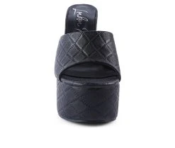 Women's London Rag Oomph Platform Dress Sandals Black 4 Women's London Rag Oomph Platform Dress Sandals Black -GC shoes Shop 4 181