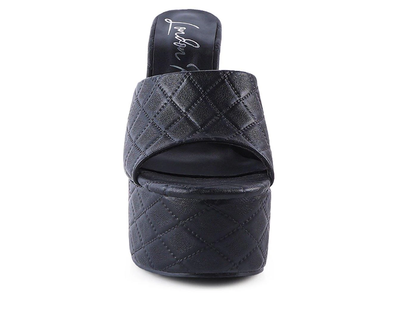 Women's London Rag Oomph Platform Dress Sandals Women's London Rag Oomph Platform Dress Sandals Black -GC shoes Shop 4 181