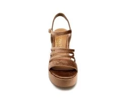 Women's Coconuts By Matisse Stargaze Platform Wedge Sandals Bronze -GC shoes Shop 4 194