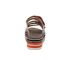 Women's L'Artiste Zazzera Platform Sandals Purple Multi -GC shoes Shop 4 196