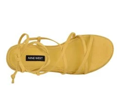 Women's Nine West Benet Platform Wedge Sandals Yellow -GC shoes Shop 4 204
