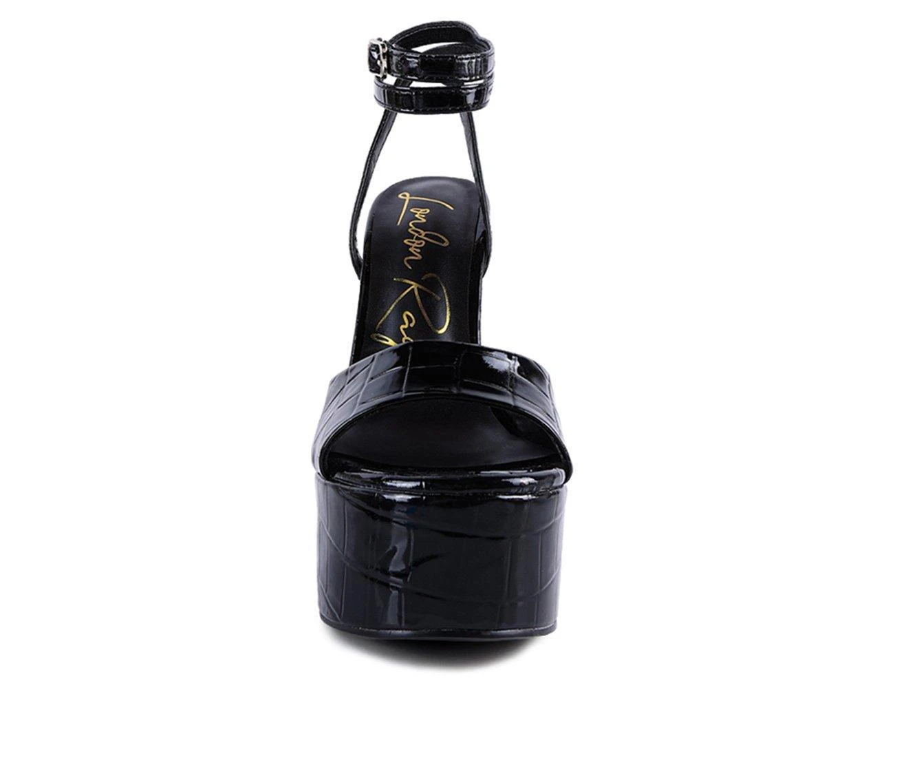 Women's London Rag Drop Dead Platform Dress Sandals Black 5 Women's London Rag Drop Dead Platform Dress Sandals Black - Image 5