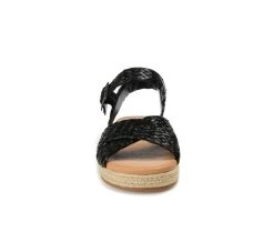 Women's Journee Collection Brooke Espadrille Flatform Sandals Black -GC shoes Shop 4 222