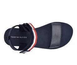 Women's Tommy Hilfiger Avrett Platform Sandals Dark Blue Multi -GC shoes Shop 4 232