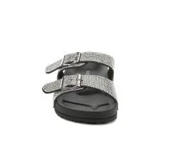 Women's Madden Girl Teddy Footbed Sandals Black -GC shoes Shop 4 24