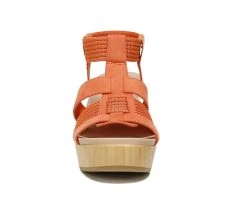 Women's Dr. Scholls Blossom Platform Sandals Coral Gold -GC shoes Shop 4 254