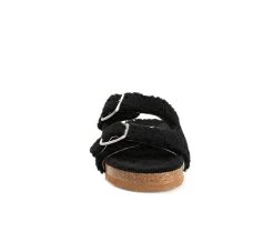 Women's Journee Collection Delpheen Footbed Sandals Black -GC shoes Shop 4 278