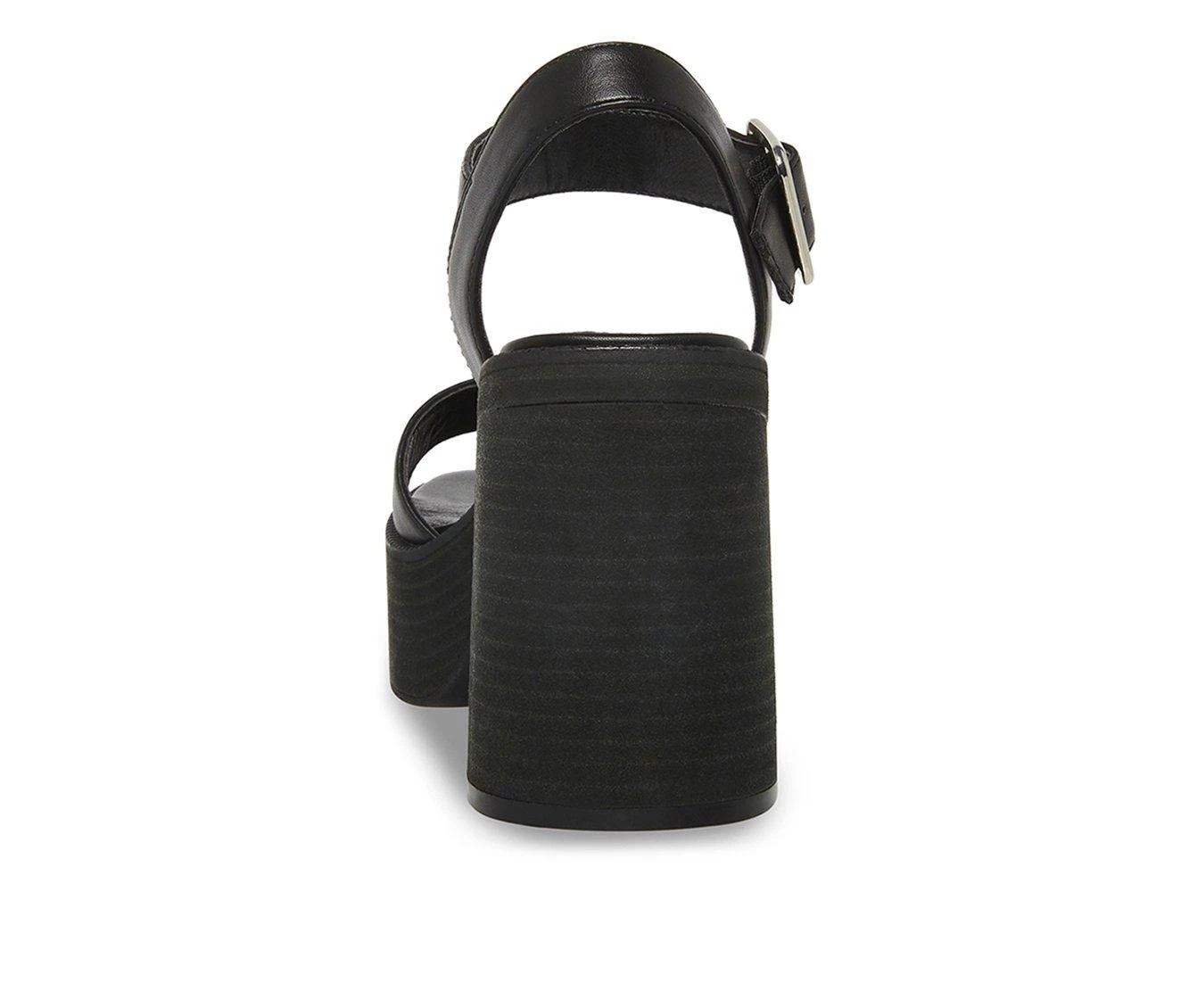 Women's Madden Girl Grandview Block Heel Dress Sandals Black 5 Women's Madden Girl Grandview Block Heel Dress Sandals Black - Image 5