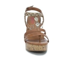 Women's Jellypop Lenora Platform Wedges Cognac 10 Women's Jellypop Lenora Platform Wedges Cognac -GC shoes Shop 4 296