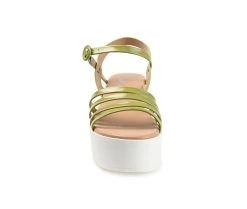 Women's Journee Collection Mirrage Platform Sandals Olive -GC shoes Shop 4 298