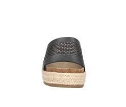 Women's Bella Vita Beverly Platform Sandals Black Leather -GC shoes Shop 4 301